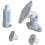 VideoSecu 5 Studio Speaker Wall Ceiling Mount Bracket Holder BS5 (White  5 Pack) 5