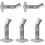 VideoSecu 5 Studio Speaker Wall Ceiling Mount Bracket Holder BS5 (White  5 Pack) 1