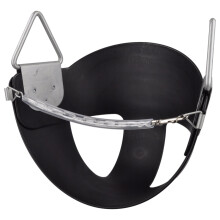 Swing Set Stuff Half Bucket - Solo sedile - con adesivo logo SSS, nero