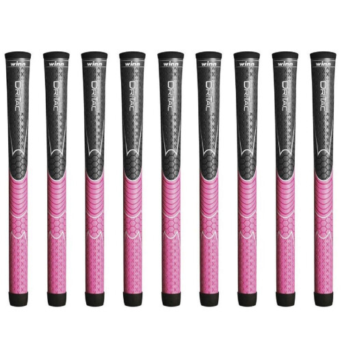 Winn Dri -Tac Undersize Gray/Pink - 9 Stykke Golf Grip Bundle
