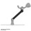 YakAttack 8"" Extension Arm for LockNLoad Track Mounted Accessories - 3