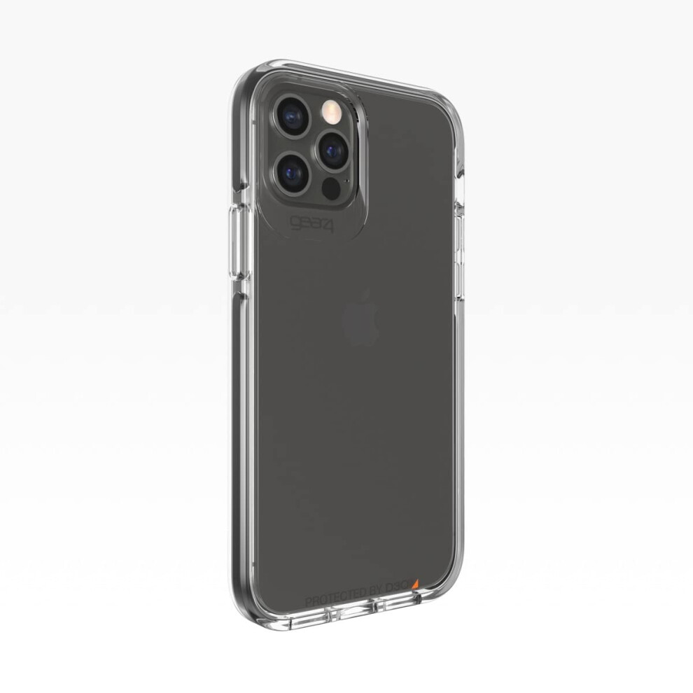 Photos - Case Gear4 Piccadilly Series Hard  for iPhone 12 Pro & iPhone 12 - Clear/Black 702006044