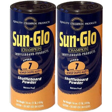 Confezione doppia di cera in polvere per shuffleboard Sun-Glo #7 Speed