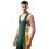 Matman Singlet Πάλης Ανδρών Αγόρια Eclipse Nylon Spandex ΗΠΑ (Σκούρο Πράσινο/Χρυσό, 3X-Large) 1
