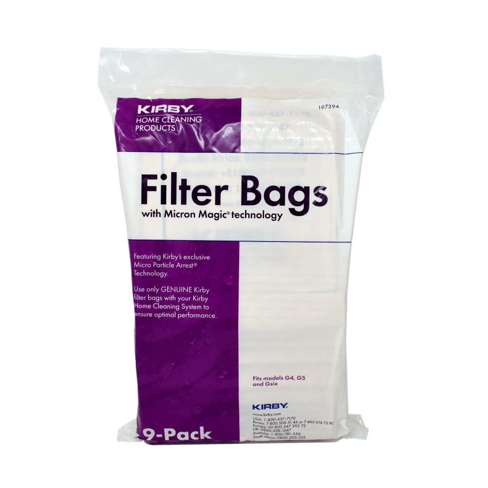 Kirby Bags for G4, G5, Gsix Micron Magic 197394, 9 Pack