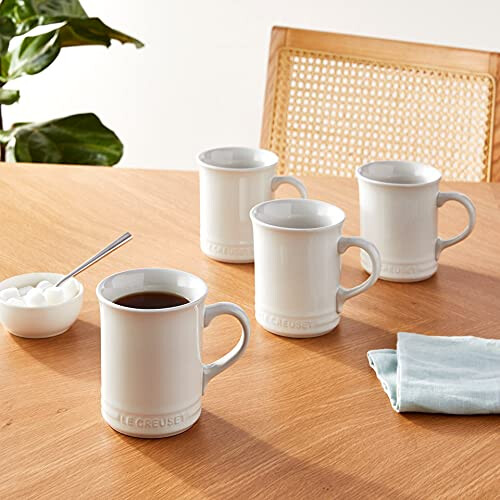 Le Creuset Σετ από 4 Κούπες Le Creuset Stoneware, 14 oz. η καθεμία, Λευκό 2