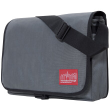 Manhattan Portage Deluxe Computertasche, 15 Zoll (MD) grau mit verstellbarem Gurt, wasserabweisender Beschichtung, Reißverschlussfach, 1000D Cordura?