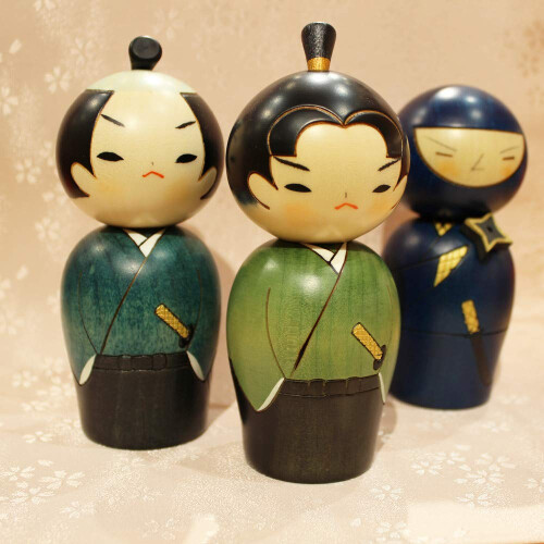 Usaburo Japanse Kokeshi Pop, Hiro De Junior Samurai 2