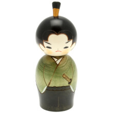Usaburo Giocattolo Kokeshi Giapponese, Hiro Il Giovane Samurai