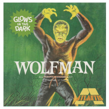Lon Chaney Jr. Vargmannen Glow Begränsad upplaga 1:8-skala-modell med detaljerad bas av Aurora Tooling