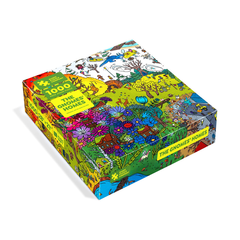 Magisch Scheren The Gnomes' Homes 1000 Piece Jigsaw Puzzle From The Magic Puzzle Company Series Three