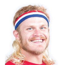 Mullet på språng - Bobcat Mullet Huvudband Peruk, En storlek, Blond