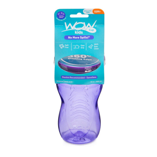 Wow Cup för Barn 360 Drickkop, 10 oz. / 296 ml (Lila) 1
