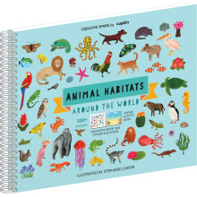 Animal Habitats Sticker Book (500+ Stickers for Kids & 12 Coloring Pag