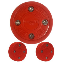 Better Biscuit The Solid Off-ice Hockey Puck - 2 Pack red