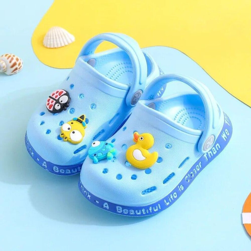 (blue, 18) Summer Baby Shoes Sandals For Girls Boy Mules Baby Girl Shoes Cartoon Sandal Infantil For Boy Children&apos;s Garden Shoes