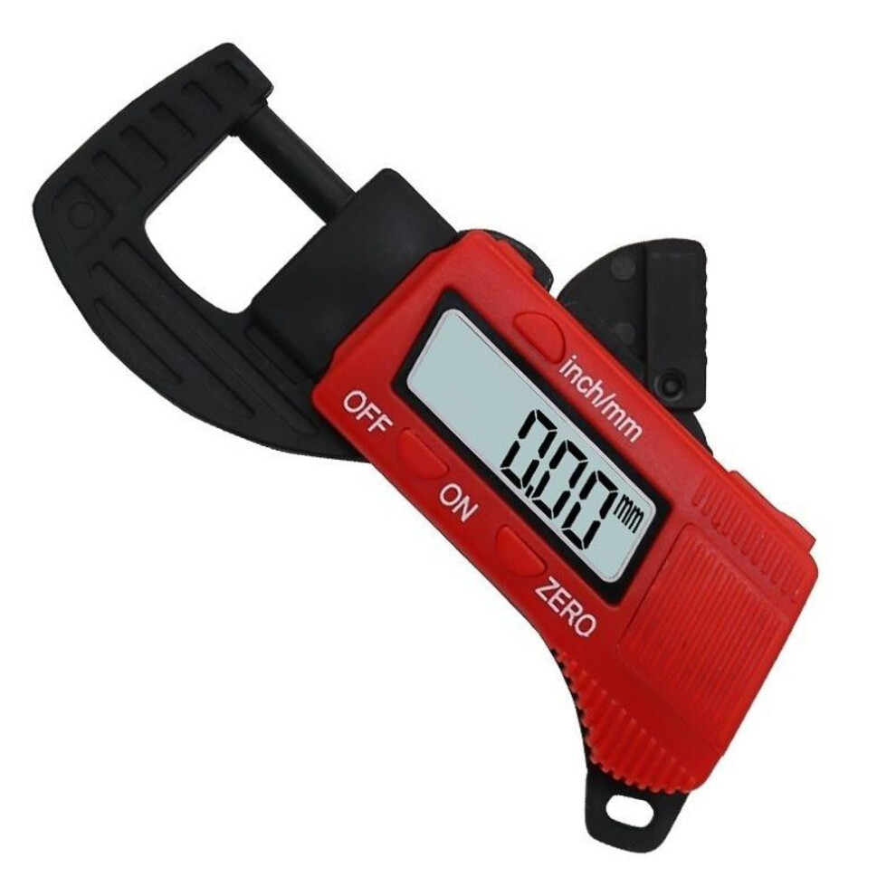 (red) 0-12.7mm Carbon Fiber Composites Digital Thickness Caliper Micrometer Guage