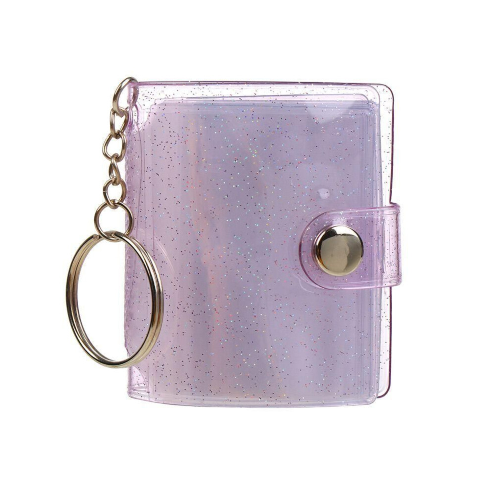 (Other) 1pc Pvc Key Chain Accessories Jewelry 2 Inch For Photos Cards Photos Holder Mini Photo Albums
