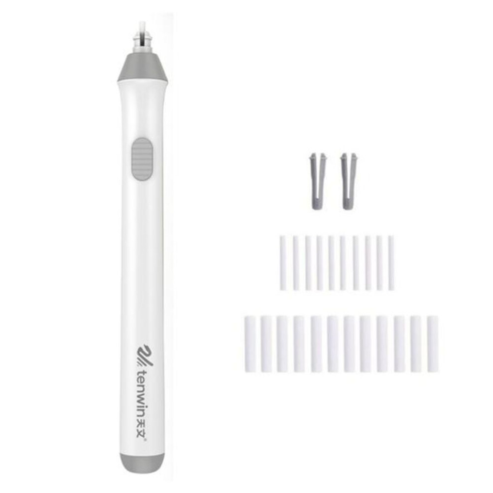 (white) Electric Eraser Pencil Drawing Mechanical Cute Kneaded Erasers For Kids School Office Supplies Rubber Pencil Eraser Refill