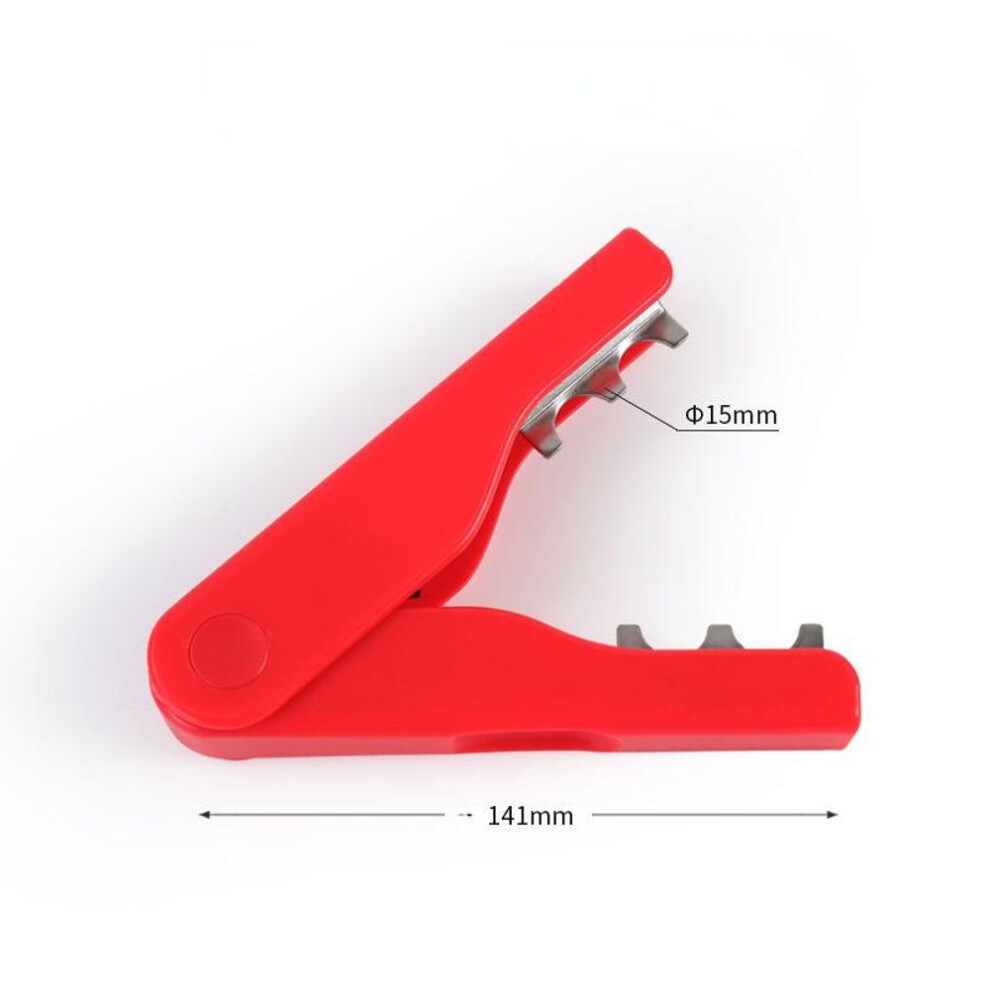 (red) Metal Flower Rose Cutting Tool Thorn Stem And Leaf Peeler Rose Pliers Deburring Garden Tool