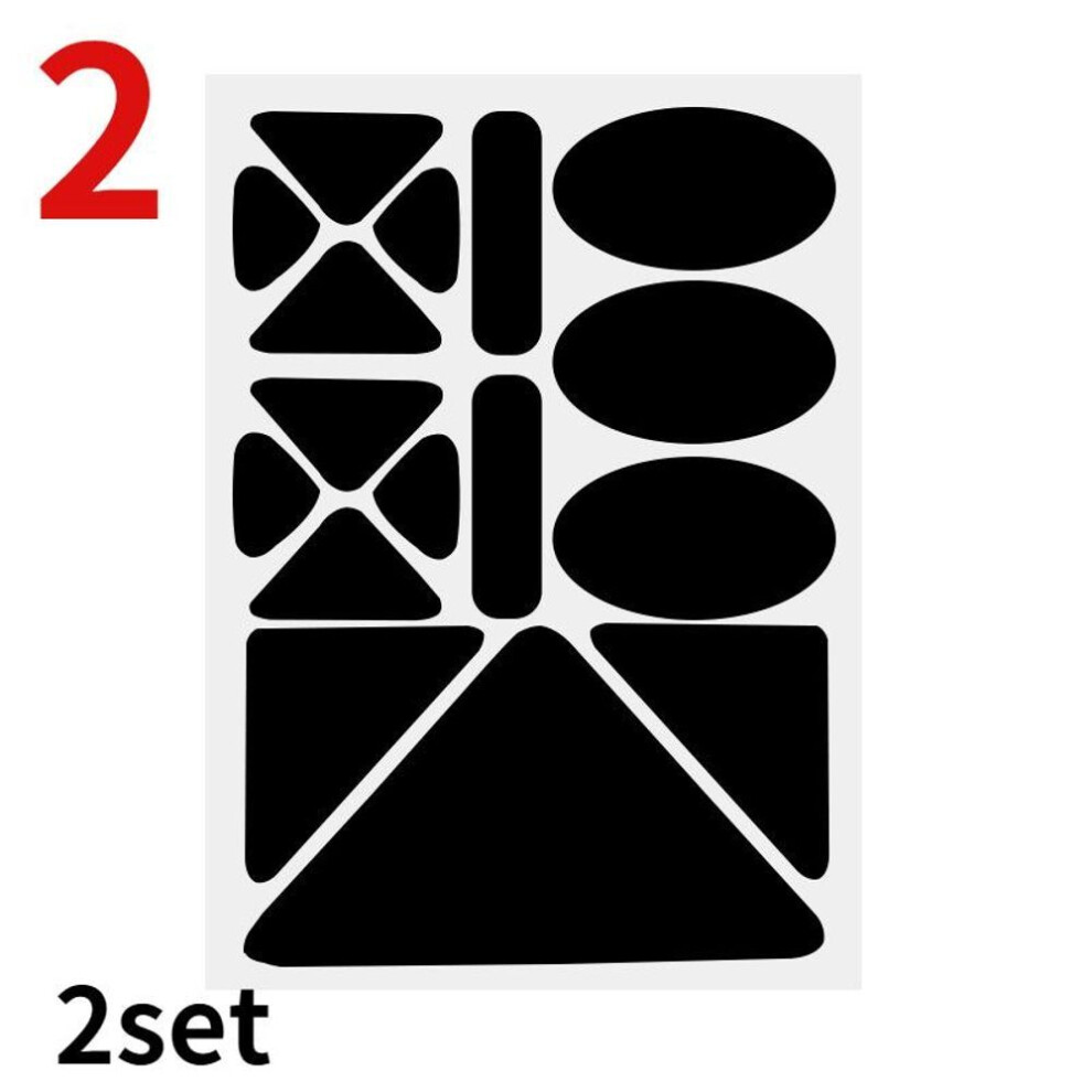 (black, 2) 2 Set Black Self-Adhesive Patches for Clothes Repair