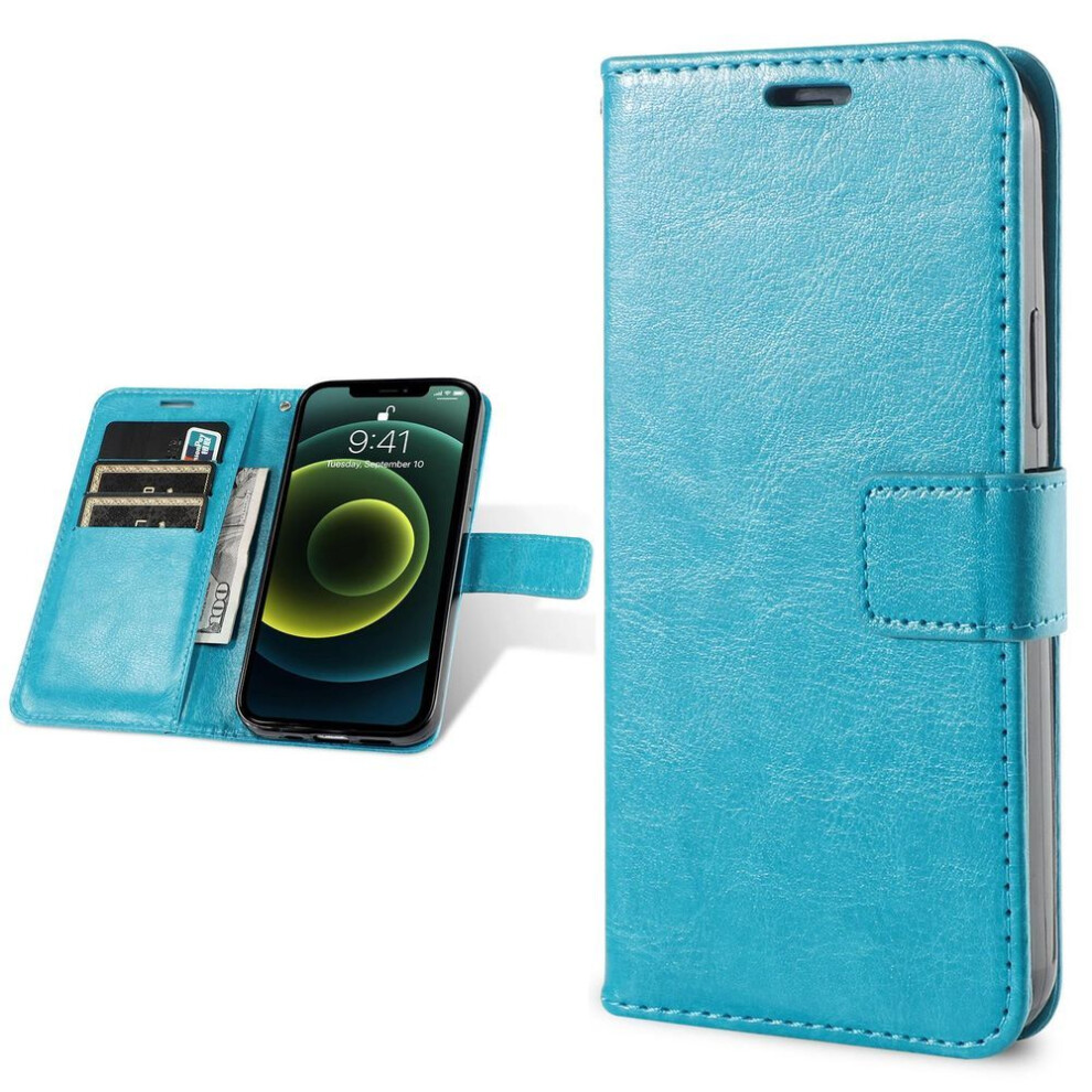(, For Samsung Galaxy A22 4G) Leather Wallet Flip Case For Samsung Galaxy A14 A13 A12 A34 A54 A15 A04s A05s A22 A23 A32 A52 A53 A33 A73 A72 S21 S2 Blue 9093612128188
