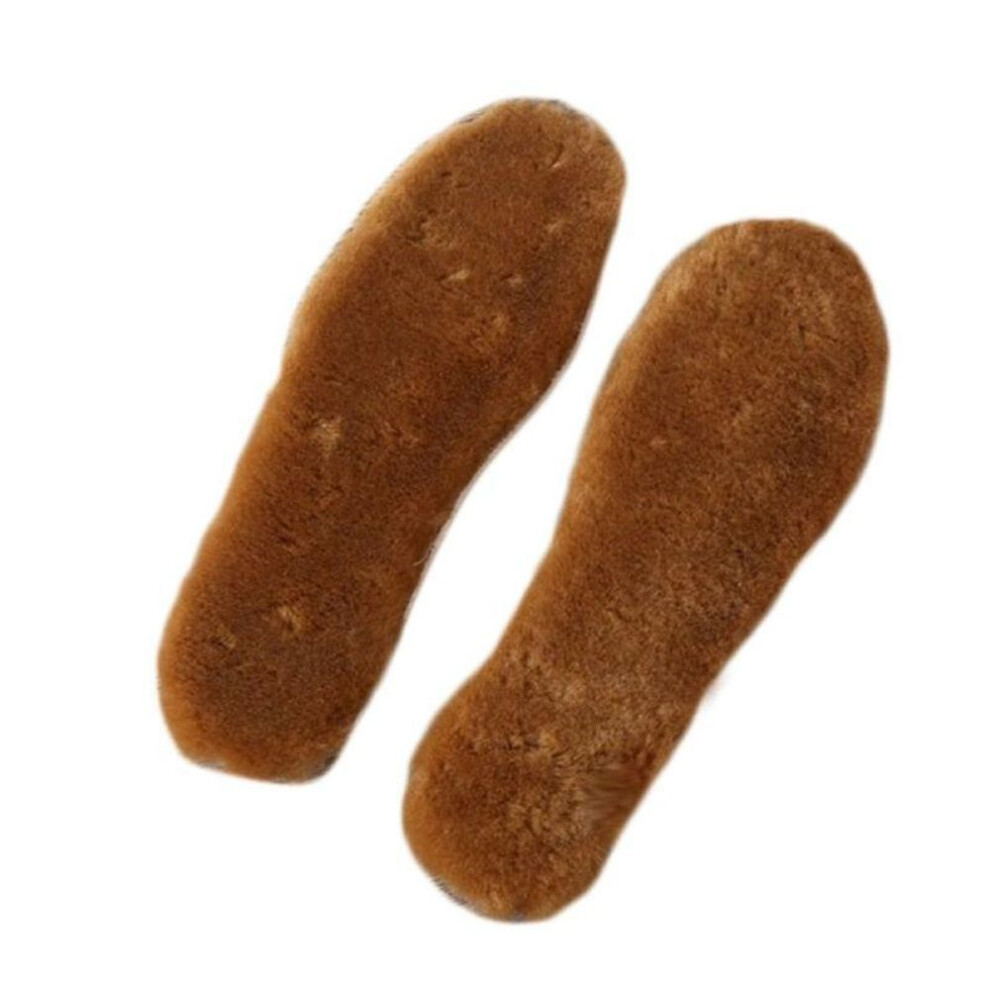 (brown, 45) Insoles Thick Snow Boots Thicken Pad For Shoes Warm Insoles Faux Fur Neutral Maomao insoles Winter Unisex