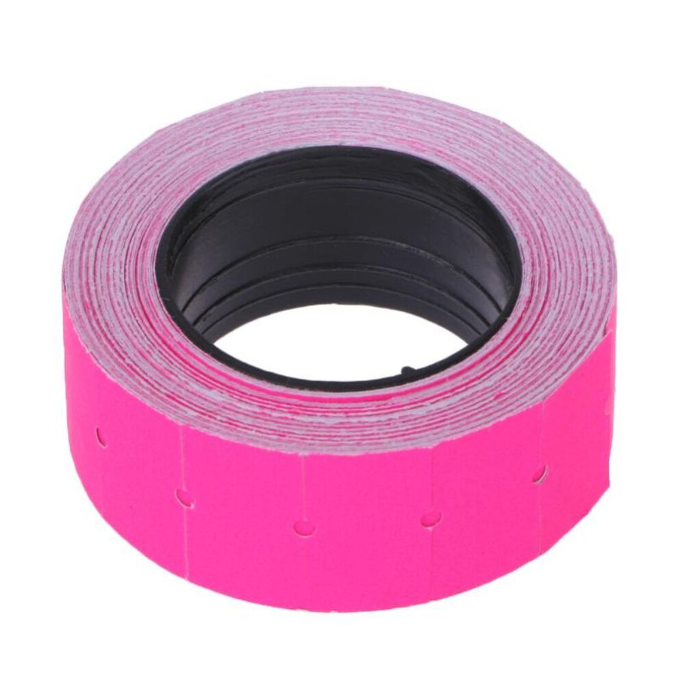 (hot pink) 500pcs/roll Colorful Price Label Paper Tag Mark Sticker For Mx-5500 Labeller Gun