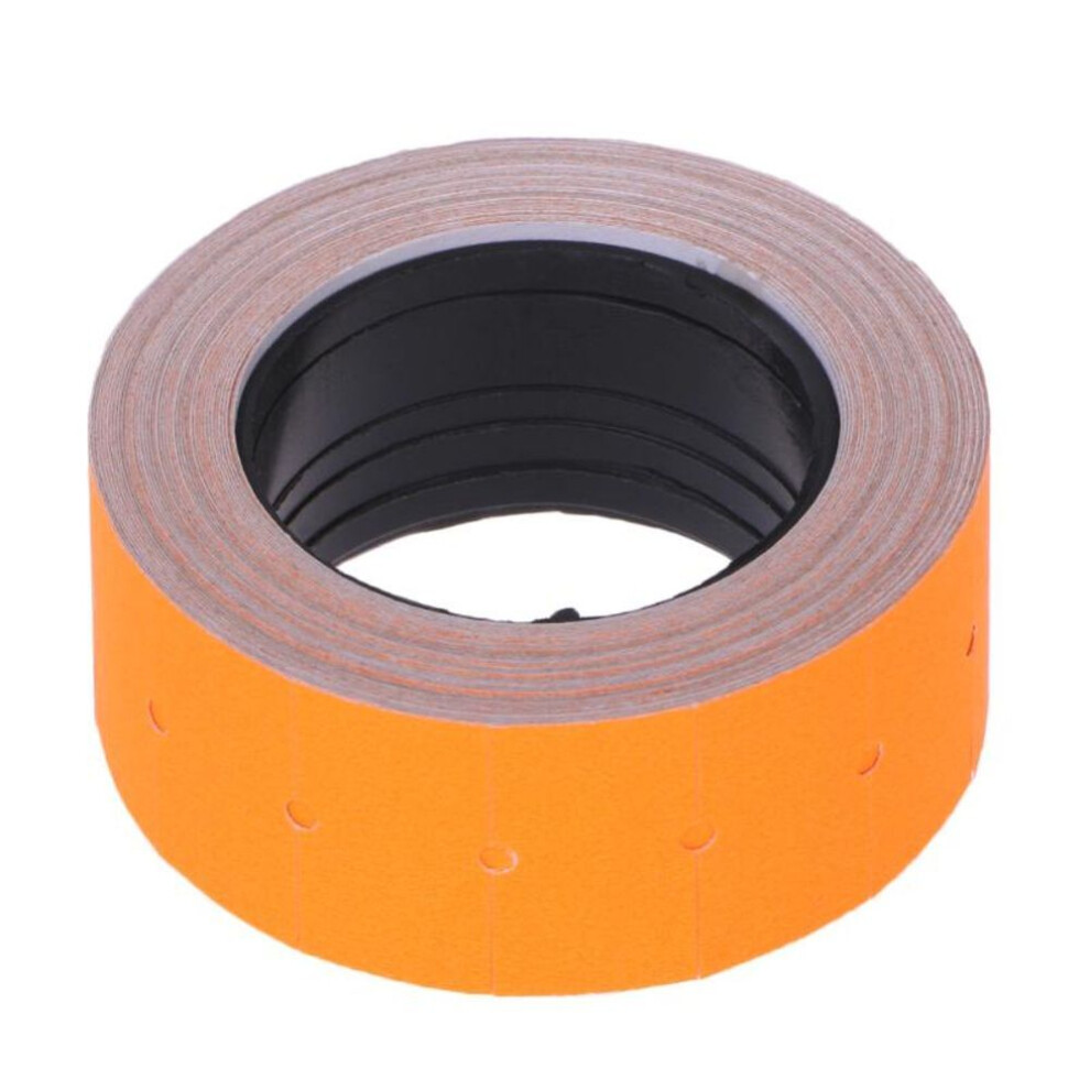 (orange) 500pcs/roll Colorful Price Label Paper Tag Mark Sticker For Mx-5500 Labeller Gun