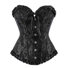 (4XL,only Corset)Sexy Corsets Dresses For Women Plus Size Costume Overbust Burlesque Corset And Mini Skirt Set Tutu Corselet
