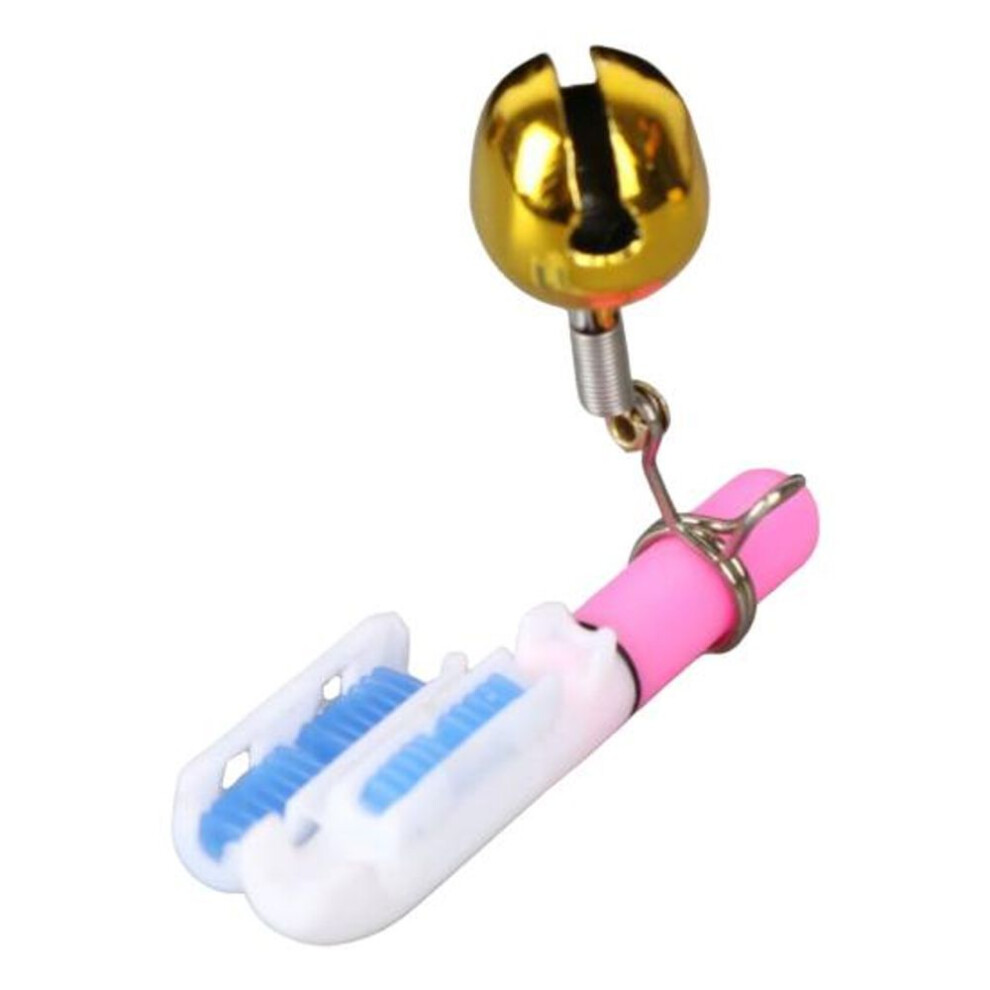 (pink) With Bell Super Bright Waterproof Battery-operated Compact Size Led Luminous Fishing Pole Glow Stick
