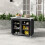 Camping Kitchen Table Portable Cabinet Kitchen Storage Black 2