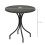 Outsunny Outsunny Round Garden Table Outdoor Side Table with Steel Frame Grey 2
