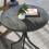 Outsunny Outsunny Round Garden Table Outdoor Side Table with Steel Frame Grey 6