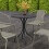 Outsunny Outsunny Round Garden Table Outdoor Side Table with Steel Frame Grey 7