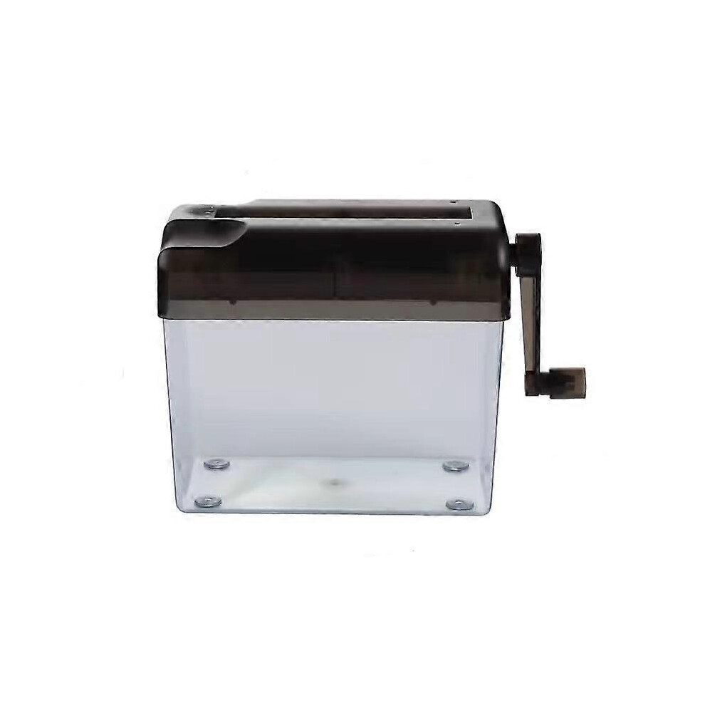 (Black)Portable Mini Shredder Manual Paper Shredder Paper Cut Shredder For Office School Home