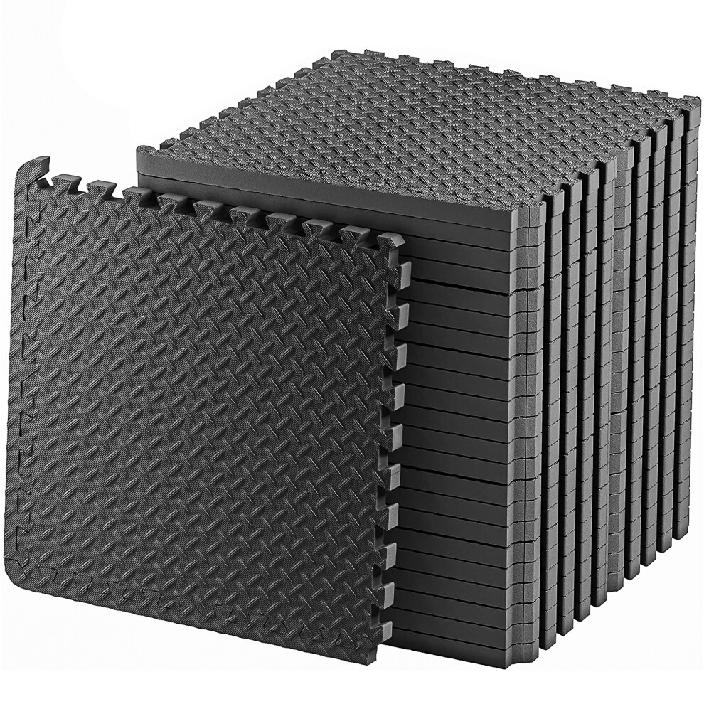 8 x Thick Heavy Duty Gym Flooring Interlocking Floor Mat EVA Foam Yoga Mat 60cm