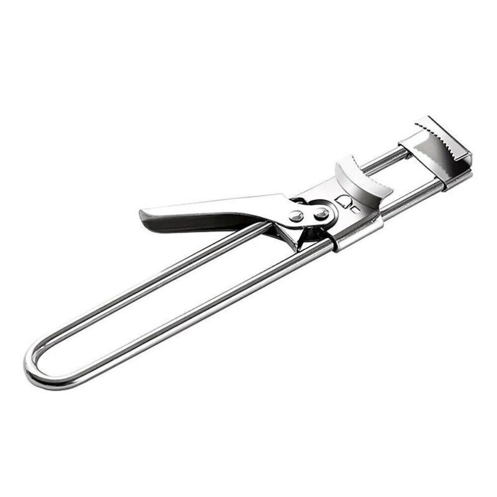(as the picture) 1pc New Non-slip Stainless Steel Can Opener Adjustable Bottle Opener