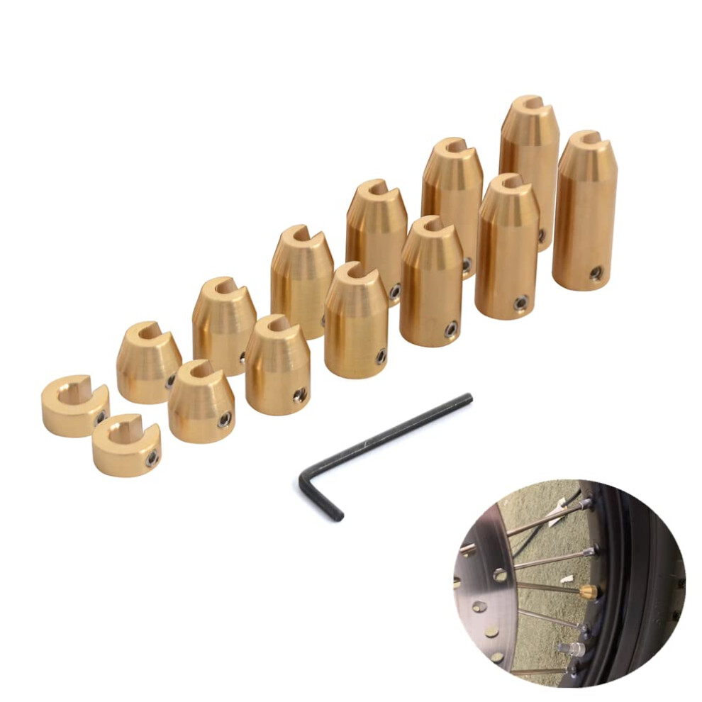 NICECNC Motorcycle 14 Pack Reusable Brass Wheel Spoke Balance Weights-image-OPC-PFM2MC7-NEW