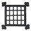A29 Hardware 8 1/2 x 8 1/2 ίντσες Σιδερένιο Grill/Grille με Πόρτα, Μαύρη Επίστρωση, Μεγάλο Μέγεθος 2