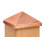 4x4 Post Point Cap - Solid Copper (3-1/2"" x 3-1/2"") 1