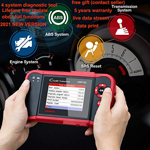 LAUNCH CRP123 OBD2 Scanner 2024 Newest Elite Code Reader Engine/ABS/SR 1