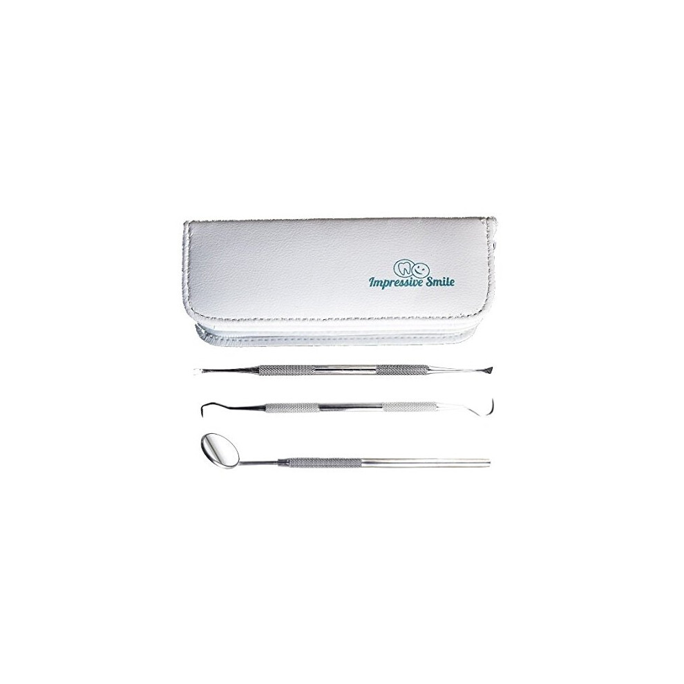 Sorriso Impressionante #1 Professional Dental Hygiene Kit By Impressive Smile - Surgical Grade Tools Tarter Scraper, Dental Toothpi