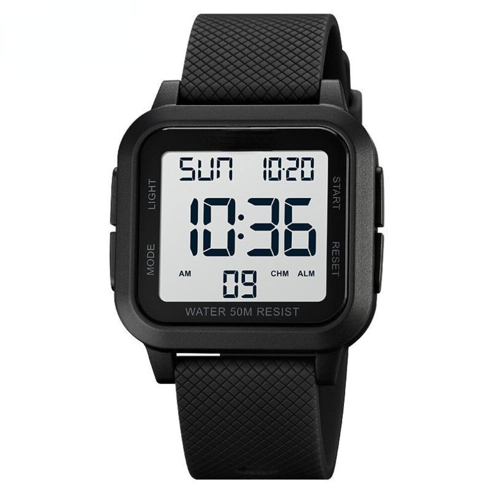 (white,black) Sport Digital Watch Fashion Men&apos;s Watches Led Chronograph Date Countdown Electronic Wristwatch Waterproof Male Clock