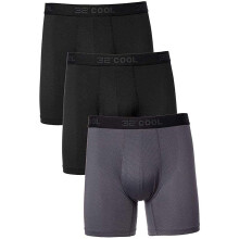 32 DEGREES Cool Ανδρικά Boxer Briefs 3Pk Large 36-38 Μαύρο/Γκρι/Μαύρο