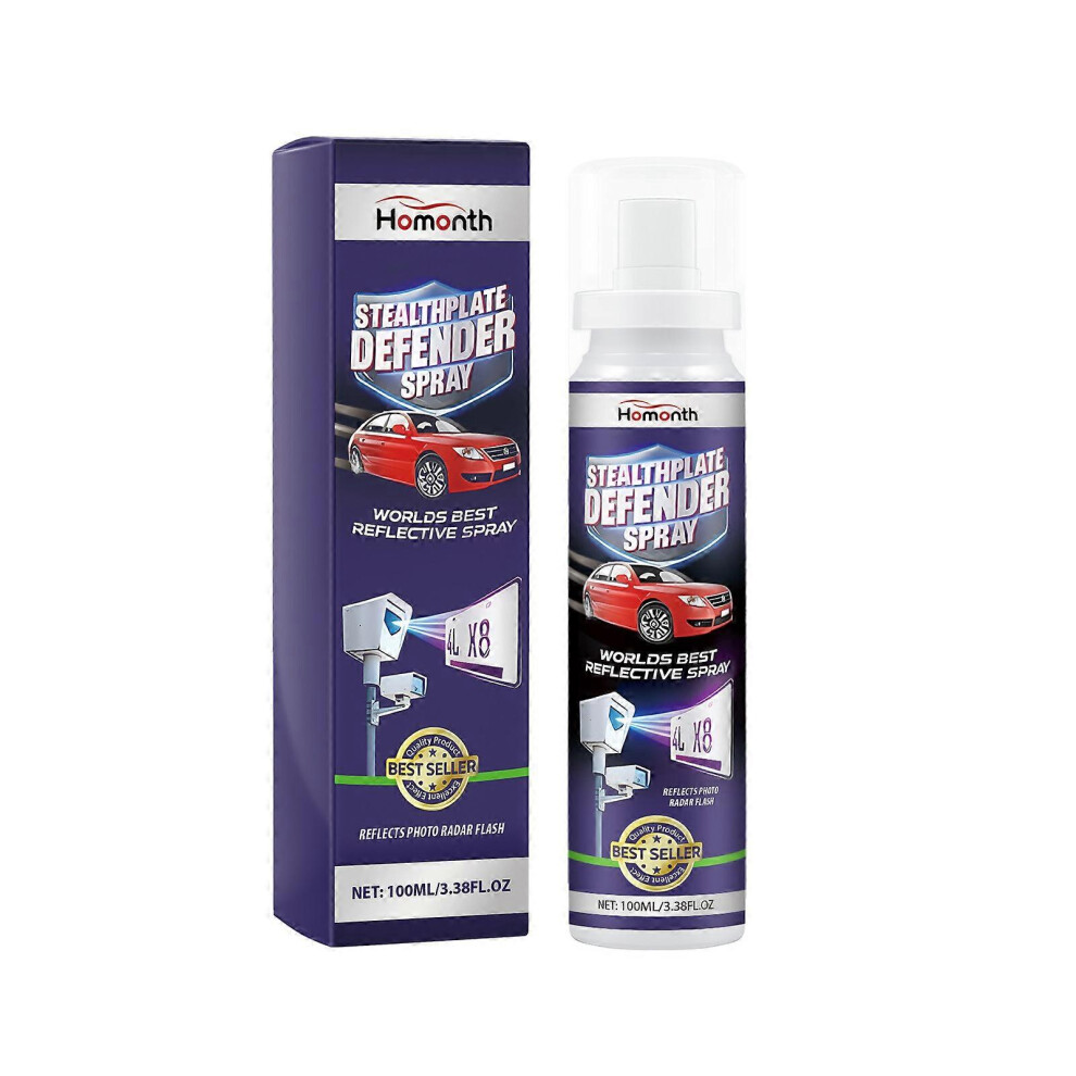 Invisible Defender Spray Vehicle Clear Coat Long Lasting Effective Invisible Defender License Spray 100Ml 5778930711567