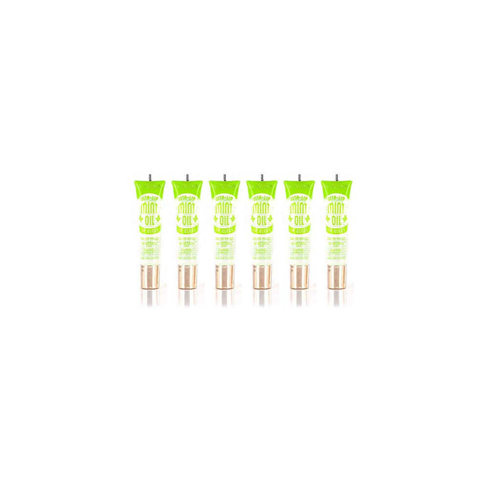 Kiss-Kiss-Fish Clear 6-Packs Kiss Broadway Lip Gloss (Mint Oil)