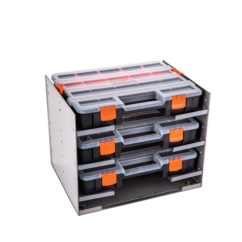 AA Products Inc P-SH-Tote Shelf Kit for Van Shelving Storage  3 Plasti