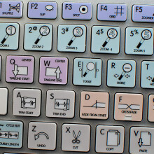 Adesivo per tastiera AVID PRO Tools Galaxy Series compatibile con Apple