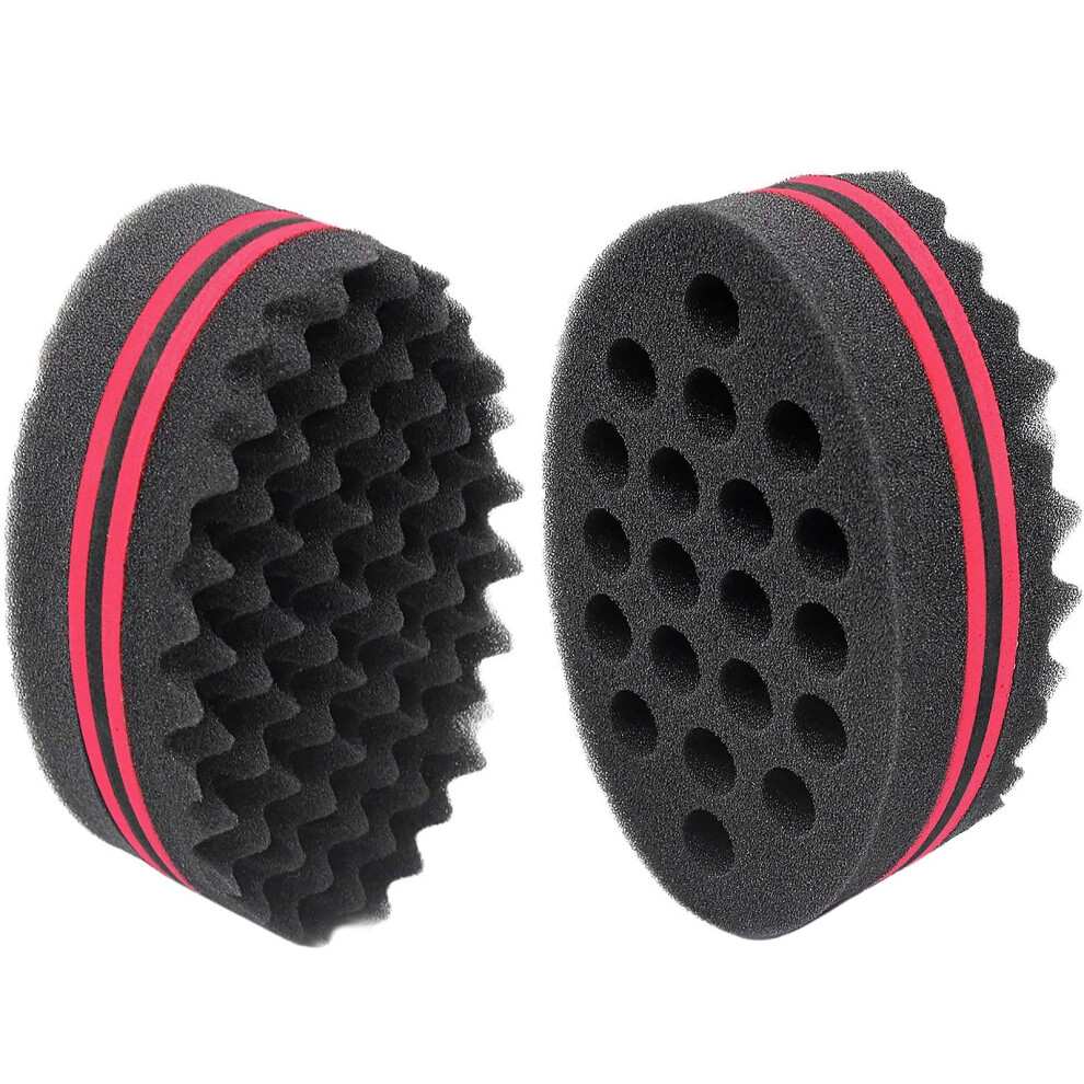 Aria Starr Beauty Air&Tree Magic Barber Sponge Brush For Waves Dreadlocks Coils And Afro Curls - Hair Care Tool With 7 & 16 Mm Diameters (1 Pcs)